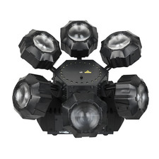 SHOWTEC Airwolf Effetto Multi-Luce 6 Fasci RGBW Rotanti Laser Strobo.