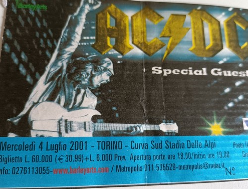 Biglietto concerto acdc - acdc, tour