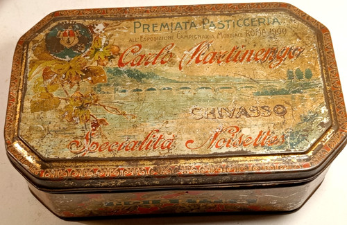 Antica rara scatola di - rara,