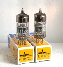 2 x Röhren E88CC 6922 coppia abbinata Siemens Halske A Frame Getter