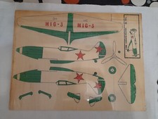 Disegno Per Traforo in legno compensato aereo mig 3