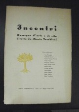 Rivista INCONTRI n. 3- 1959 rassegna d'arte e di vita diretta da Mario Vecchioni