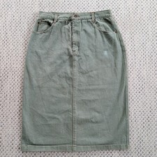 Gonna denim vintage verde