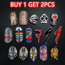 Distintivo testa bici metallo