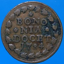 PIO VI QUATTRINO 1784 BOLOGNA