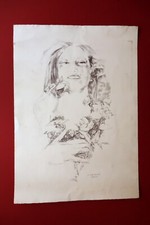 Renzo Vespignani Litografia Originale Firmata con Dedica 1976