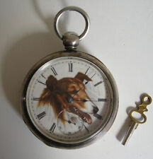 WALTHAM Silver Pocket Watch+Key USA 1900 Orologio tasca Argento CORRE+ CHIAVE!