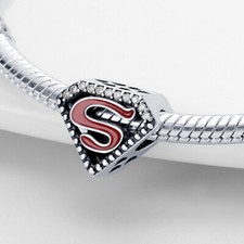 Ciondolo super uomo papà marito figlio vero argento sterling 925 moglie mamma sorella regalo