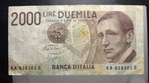 Banconota 2000 lire marconi - banconota,