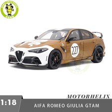 Modellino auto 1/18 Alfa Romeo Giulia GTAm MOTORHELIX Ocra GT oro pressofuso
