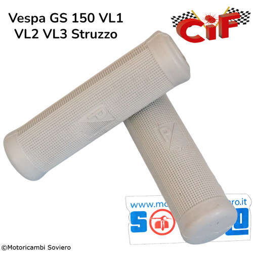 Coppia manopole grigie vespa - coppia,