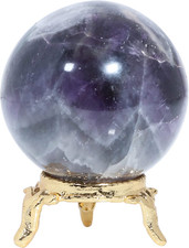 50 Mm Sfera Di Pietra Ametista Sfera Con Supporto in Metallo Sfera Di Pietra Pre