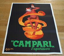 CAMPARI L'APERITIVO poster manifesto affiche Leonetto Cappiello Advertising 1950