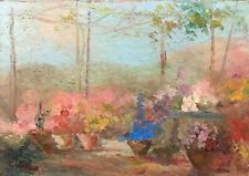 Dipinto Originale Tavoletta Pergola Uva Guido Guidi cm.50 x 35