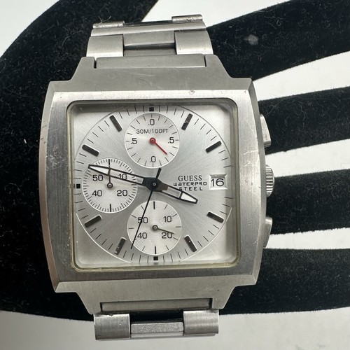 Guess silver tone - tone, stainless