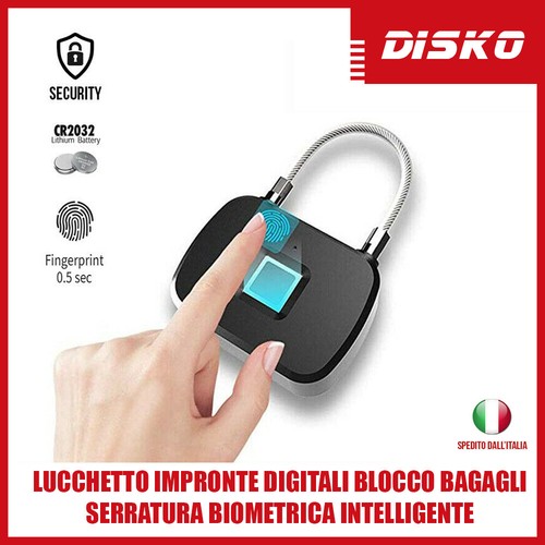Lucchetto impronte digitali - impronte,