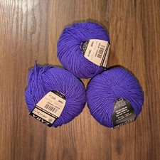 Filatura Di Crosa Filato Zara 3 Palline Colore Viola 1946 50g 136yds Ciascuna