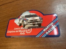 ADESIVO MARTINI RACING LANCIA CAMPIONE DEL MONDO RALLY 1983 DIMENSIONI CM 16X9 