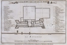 SENEGAL SANAGA "Grondtekening van't fort S.T Louis" 1760 J. van der Schley