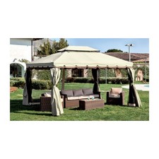 Gazebo alluminio 3x4m riyad - alluminio,