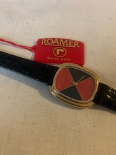 Roamer carica manuale cassa placcata oro Swiss Made anni 70 cartellino NOS