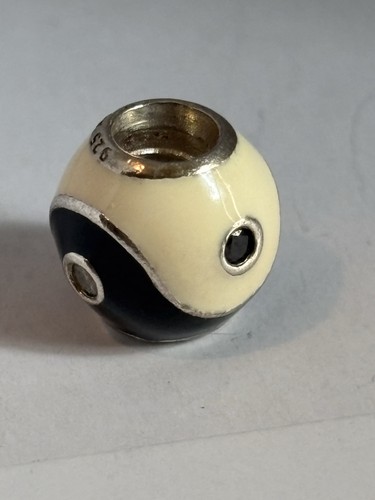 Charm pandora yin yang - charm, argento