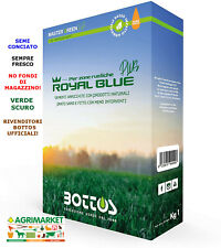 Miscuglio prato inglese ORIGINALE BOTTOS Royal Blue Plus 1 Kg conciato fresco!