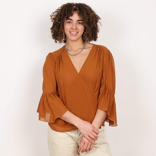 Top roberto cavalli marrone - top,