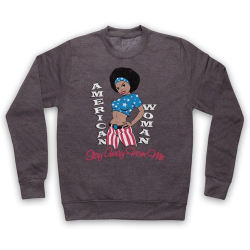 Felpa unisex american woman - felpa,