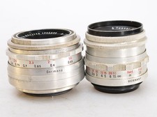 TESSAR 2,8/50 CARL ZEISS JENA + Primotar E 3,5/50 rosso V *alluminio M42 🔝⭐✅ (8365)