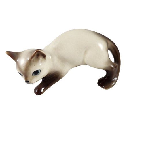 Statuina gatto siamese - , in