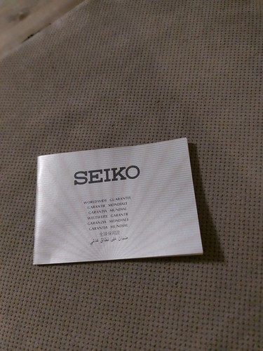 Seiko garanzia mondiale - garanzia,