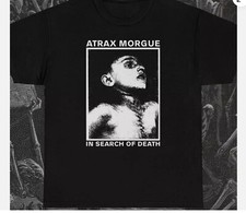 T-shirt Atrax Morgue In Search of Death, band musicale rock punk metal, maglietta unisex