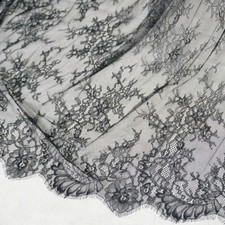 Tessuto bordo pizzo ciglia