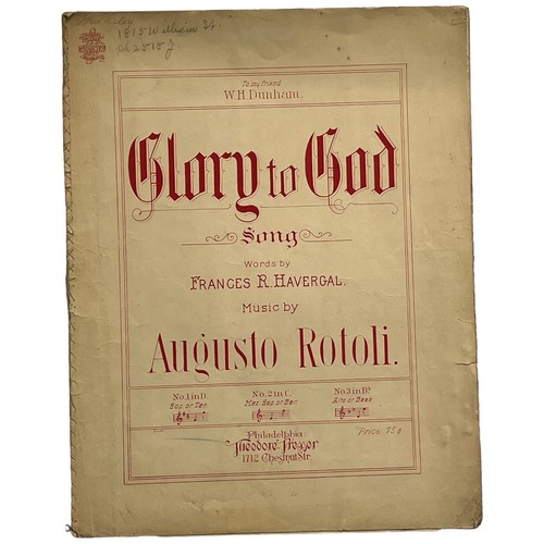 1903 spartiti musicali glory - 1903,