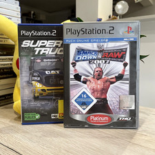 LOTTO GIOCHI PLAYSTATION 2 COMPLETI - SMACKDOWN 2007 + SUPER TRUCKS - PS2 SONY