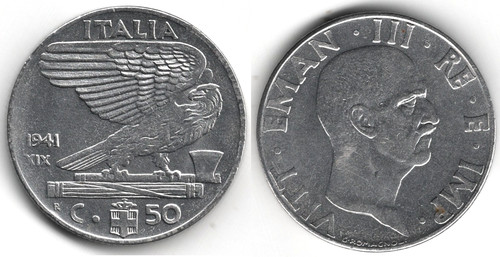 Italia centesimi 1941 - 50,