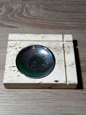 Posacenere Anni 70 In Vero Travertino Di Rapolano Design F.lli Mannelli