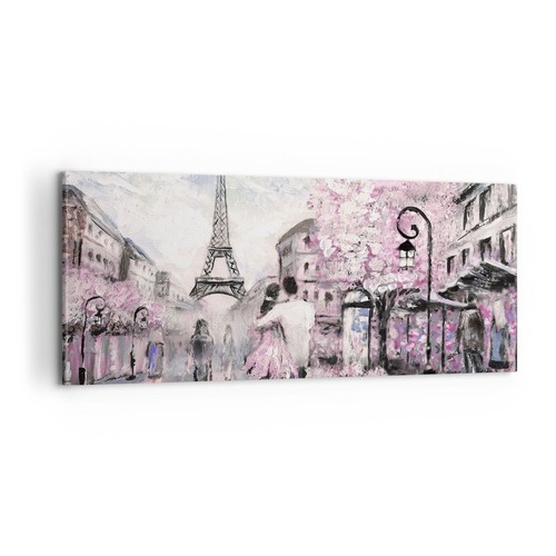 Quadro tela 100x40cm paris - quadro,