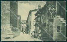 Perugia Foligno Sant'Eraclio Castello di PIEGATA cartolina MT2341