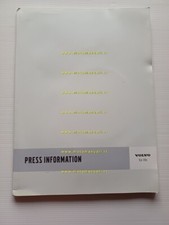 VOLVO Safety First 2004 cartella stampa inglese originale