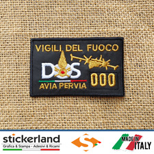 Toppa Patch Ricamata VIGILI DEL FUOCO - DOS - DIRETTORE OPERAZIONI SPEGNIMENTO