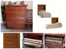 mobile letto a scomparsa con rete e materasso