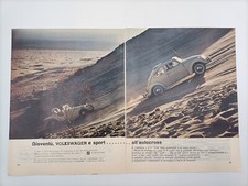 Clipping Ritaglio Pubblicità Adv. 1965 VOLKSWAGEN Gioventù e Sport all'Autocross