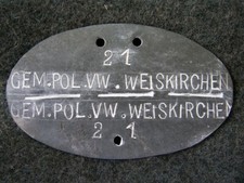 distintivo polizia 2° WW