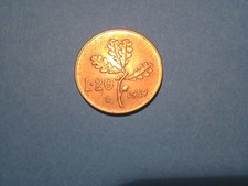 20 Lire 1957 Ramo Di Quercia