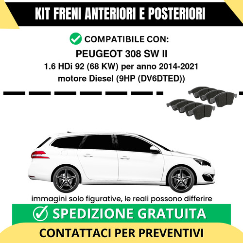 Pastiglie freno ant post - freno,