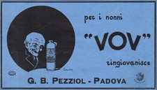 PUBBLICITA' 1925 VOV PEZZIOL