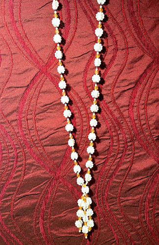 Collana flapper nappa perle