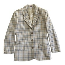 Stefanel - FR/40 - Giacca in lana a quadretti multicolore